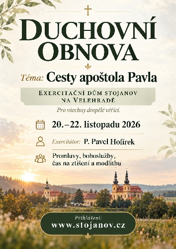 Plakát na farní vývěsce